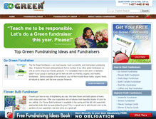 Tablet Screenshot of go-green-fundraising.com
